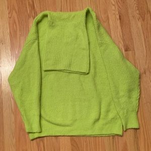NEON LIME GREEN SWEATER